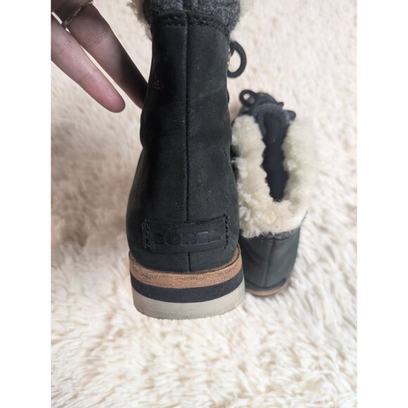 Sorel Sneakchic Alpine Holiday Shearling Waterproof Cold-Weather Boots, Size 7.5 - Picture 10 of 13